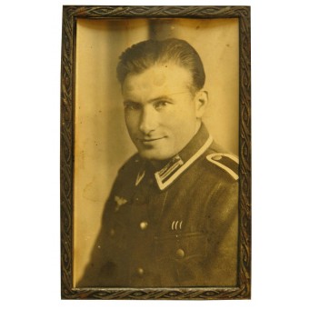 Omlijst Studio Portret van de Wehrmacht Unteroffizier in M ​​40 Tuniek. Espenlaub militaria